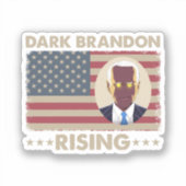 Dark Brandon Funny Joe Biden Meme Sticker (Voorkant)