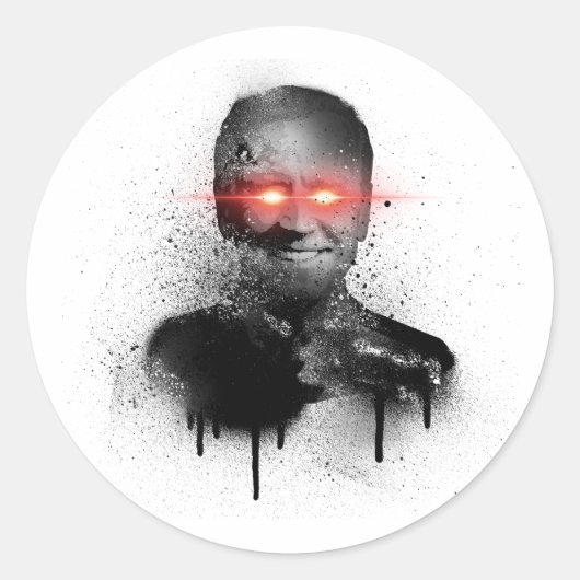 Dark Brandon Ronde Sticker (Voorkant)