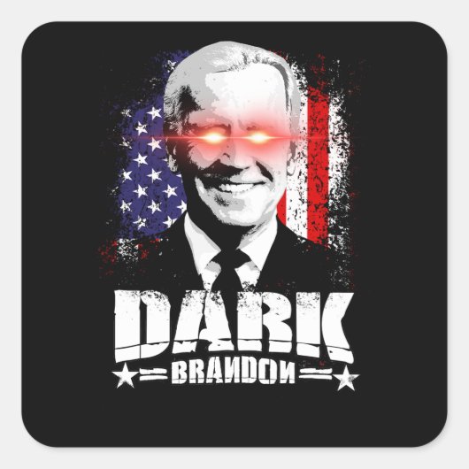 Dark Brandon Vierkante Sticker (Voorkant)