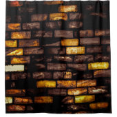 Dark Bricks Douchegordijn (Voorkant)