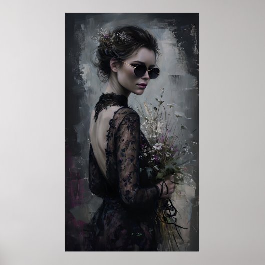 Dark Bride Poster – Gotische Mode wandportret (Voorkant)
