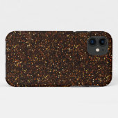 Dark Bronze Oranje Glitter Case-Mate iPhone Case (Achterkant (horizontaal))