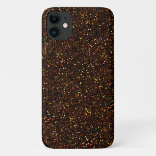 Dark Bronze Oranje Glitter iPhone 11 Hoesje