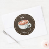 Dark Brown Coffee Sticker (Envelop)