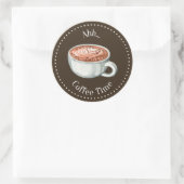 Dark Brown Coffee Sticker (Tas)