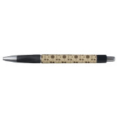 Dark Brown Micro Floral Sand Pen (Voorkant)