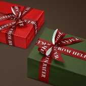 Dark Burgundy Red Simple Text Merry Christmas Gift Lint