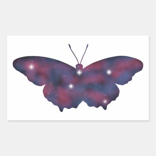 Dark Butterfly Starscape Sticker (Voorkant)