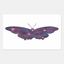 Dark Butterfly Starscape Sticker