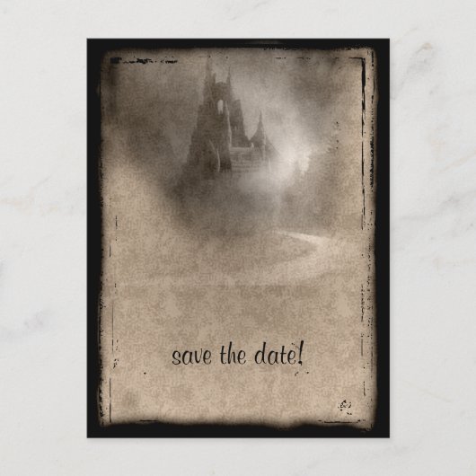 Dark Castle Wedding shower gothique Invitation (Devant)