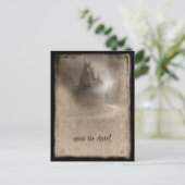 Dark Castle Wedding shower gothique Invitation (Debout devant)