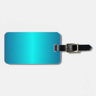 Dark Cerulean en Aqua Gradient Bagagelabel