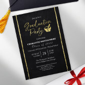 Dark Chalkboard Pharmacy School Graduation Party Kaart