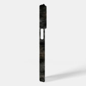 Dark Charcoal Smoke Grunge Texture iPhone Case (Achterkant / Rechts)