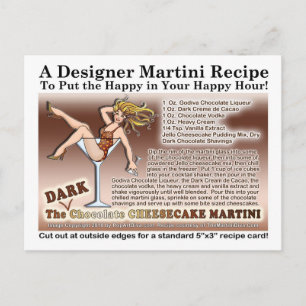 Dark Chocolate Cheesecake Martini Recept Kaart