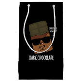 Dark Chocolate Funny Snoep Pun Dark BG Klein Cadeauzakje (Voorkant)