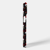 Dark Christmas Skull Santa Pattern Gothic Holiday Case-Mate iPhone Case (Achterkant / Rechts)