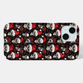 Dark Christmas Skull Santa Pattern Gothic Holiday Case-Mate iPhone Case (Achterkant (horizontaal))