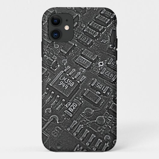 Dark Circuitry iPhone Case (Achterkant)