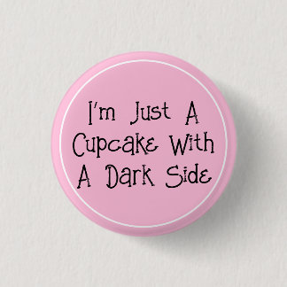 Dark Cupcake Pastel Gothic Ronde Button 3,2 Cm