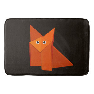 Dark Cute Origami Fox Badmat