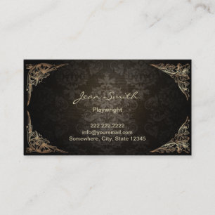  Dark Damask Playwright Visitekaartje