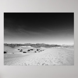 Dark Death Valley Sand Dunes Poster