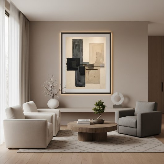 Dark Dialogue Canvas Afdruk