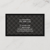 Dark Diamond Quilt Announcer Visitekaartje (Achterkant)