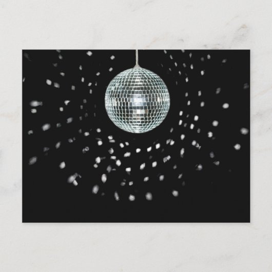 Dark Disco Ball Briefkaart (Voorkant)