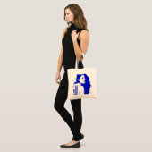 Dark Disco Blue Tote Bag (Voorkant (model))