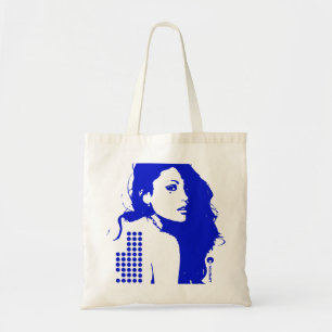 Dark Disco Blue Tote Bag