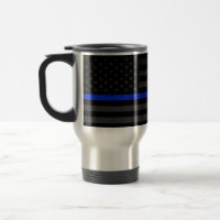 Dark Disted Police Style American Flag