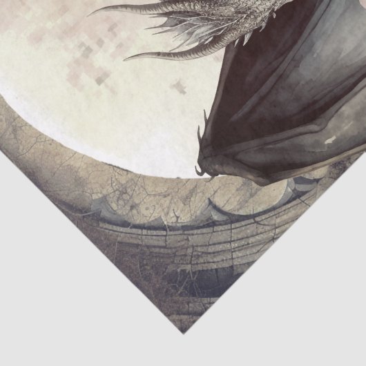 Dark Dragon Tissuepapier (Detail)