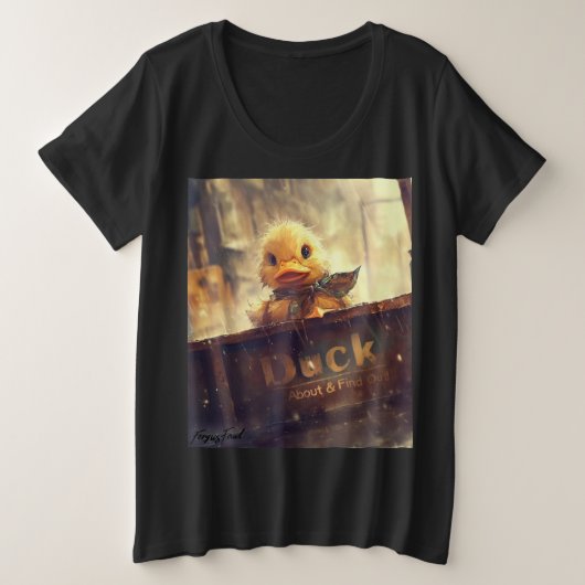 Dark Duck About & Ontdek het plus Shirt (Design voorkant)