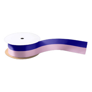 Dark Earth Blue en Cotton Snoep Roze Strepen Lint