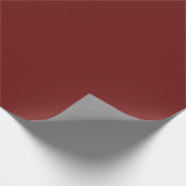 Dark Earthy Red Pop Of Color Cadeaupapier (Hoek)