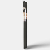 Dark Elegance Floral Personalized Monogram Case-Mate iPhone Case (Achterkant / Links)