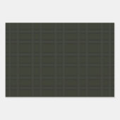 Dark Elegant Plaid Holiday Christmas Pattern Inpakpapier Vel (Voorkant 3)