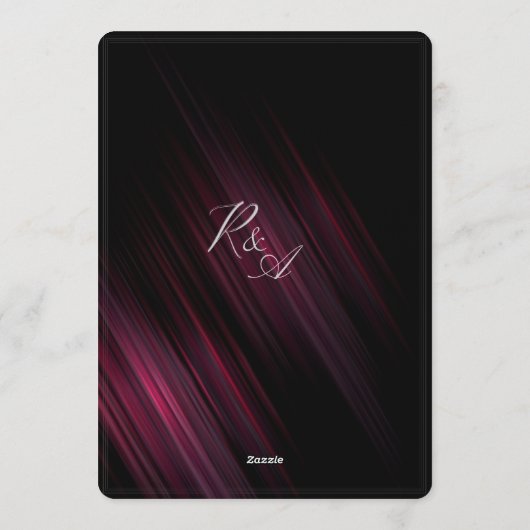 Dark Elegant Wedding Invitation Design (Dos)