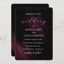 Dark Elegant Wedding Invitation Design
