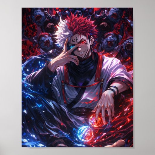 Dark Elemental Sorcerer Poster – GOJOXSUKUNA (Devant)