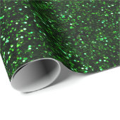 Dark Emerald Green Glitter Cadeaupapier (Rol Hoek)