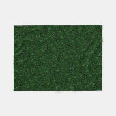 Dark Emerald Green Glitter Fleece Deken (Voorkant (Horizontaal))