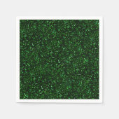 Dark Emerald Green Glitter Servetten (Voorkant)