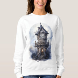 Dark Enchanted Castle Halloween Illustration Trui