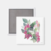 Dark Eyed Junco Bird Waterverf Art Magnet Magneet (Voorkant / Achterkant)