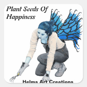 Dark Fairy Garden Gardener Fantasy Art Stickers