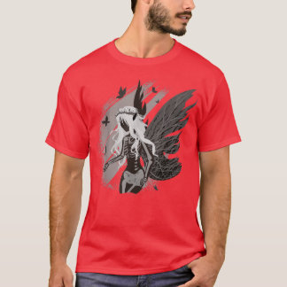Dark Fairy Skeleton Fairycore Faecore Fairywave Go T-shirt