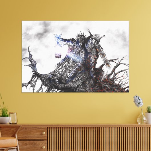 Dark fantasy art  canvas afdruk (Insitu (Woonkamer))